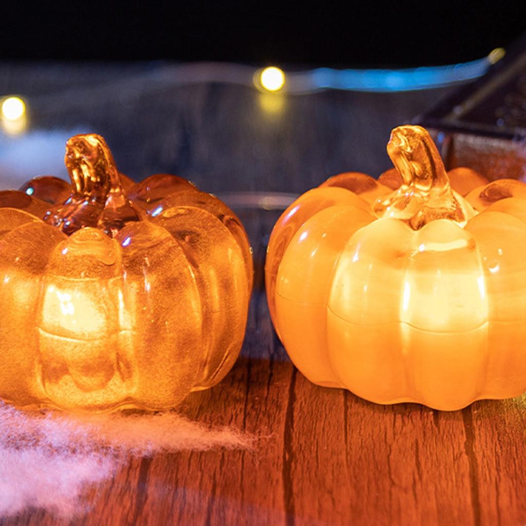 Halloween Decorations Lights Illuminated Built-in Power Supply Jack O Decor Desktop Ornaments Lights For Decor Party Indoor Or Out Door