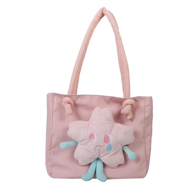 

Шикарная сумка большой вместимости 2024 весна/лето тренд звезда тоут розовый