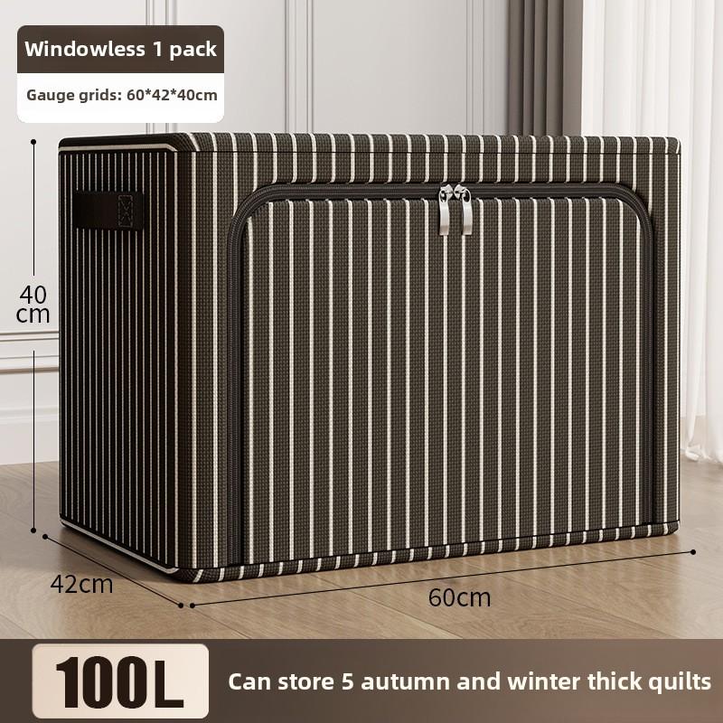 Κάδοι Αποθήκευσης από Ύφασμα Oxford Μεγάλης Χωρητικότητας με Σκελετό από Ατσάλι, Πτυσσόμενα Υφασμάτινα Κουτιά Αποθήκευσης για Ρούχα, Πάπλες, Παιχνίδια, Οργάνωση Σπιτιού