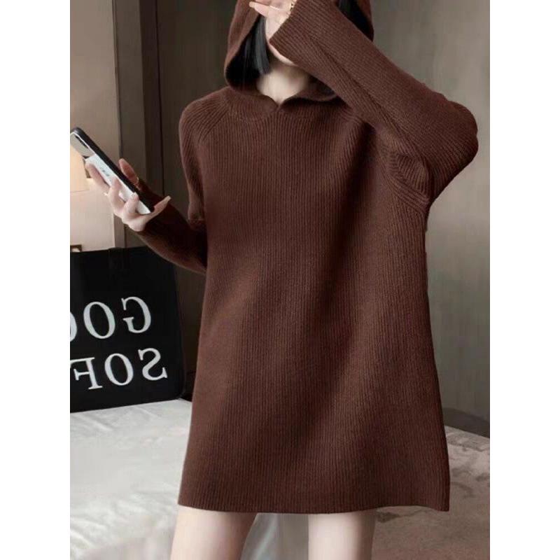 

Women s Mid-Length Elegant Hooded Sweatshirt - Slimming & Stylish 2026 2XL