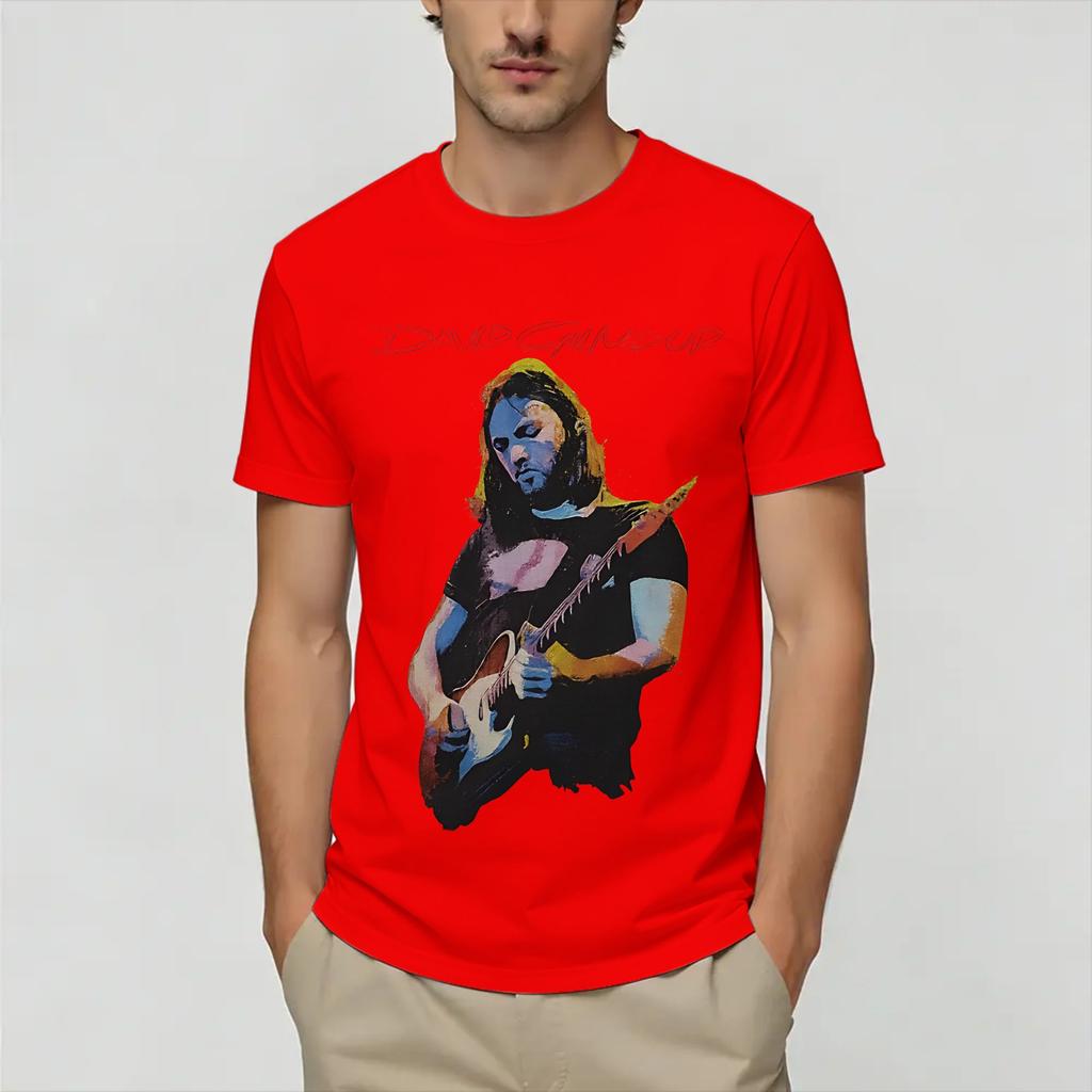 Unisex T-Shirt David Gilmours Großartiges Baumwoll-T-Shirt Kurzarm-T-Shirt Rundhals Kleidung Grafik