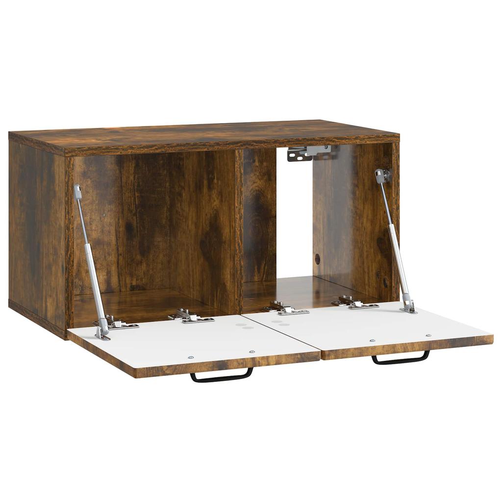 Wall Mounted TV Cabinet Smoked Oak 59.5 x 31 x 30 cm