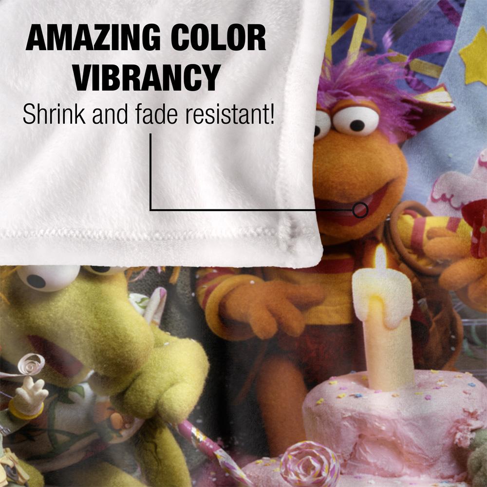 Fraggle Rock Silky Gobo Fraggle 40th Birthday Supersoft Blanket