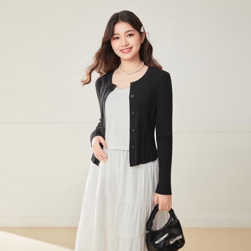 IEF Women's French Style Plus Size Knit Cardigan