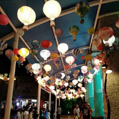 30/40 ס"מ קישוט לחתונה וליום הולדת פנס נייר כדור פורח חם פסטיבל חג המולד קישוט לבר יצירה בעבודת יד תלייה פנס כדור פורח באוויר