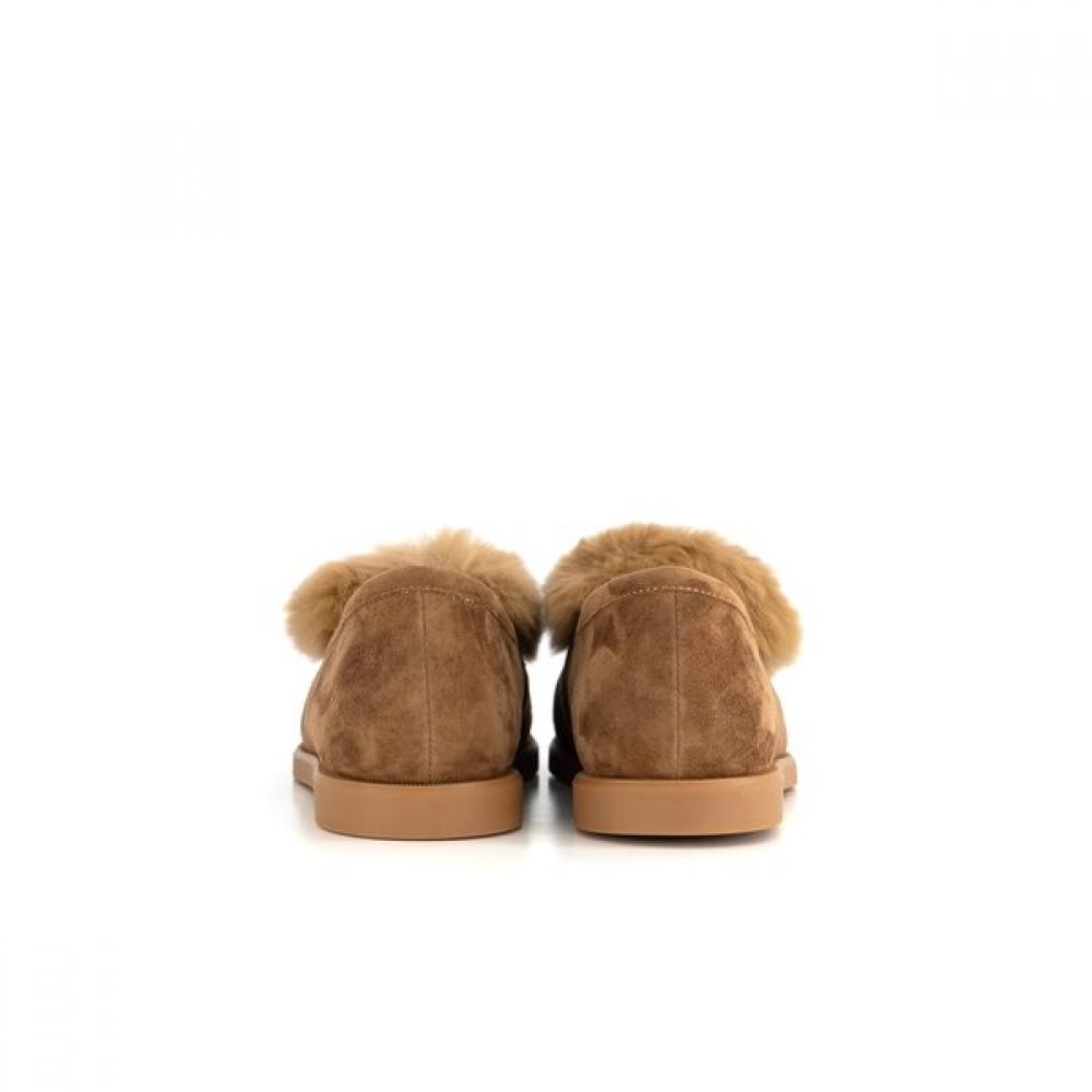 SODA Women S Semi caSual Latex Fur Loafer Arf516  2cm 