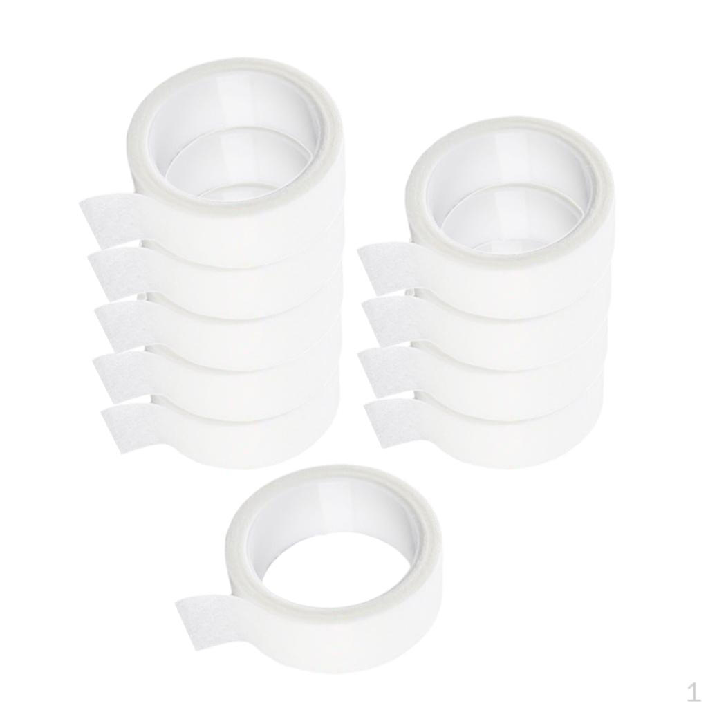 10x Non-woven Disposable Lifting Tape Roll Lash Curling Gauze Pads White