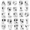 Silber 925 Alphabet-Anhänger A-Z 26 Buchstaben Feine Perlen für DIY Schmuckherstellung Geschenke für Frauen Armband