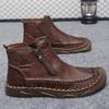 Men's Large-sized Casual Leather Shoes,anti-slip and Wear-resistant Lightweight Boots,men's Comfortable Soft-soled Outdoor Boots