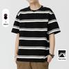 Kunhai Pengyun Men's Japanese Striped Short-Sleeve Casual T-Shirt