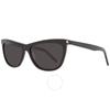 Saint Laurent Dark Grey Cat Eye Ladies Sunglasses Sl 515 001 58