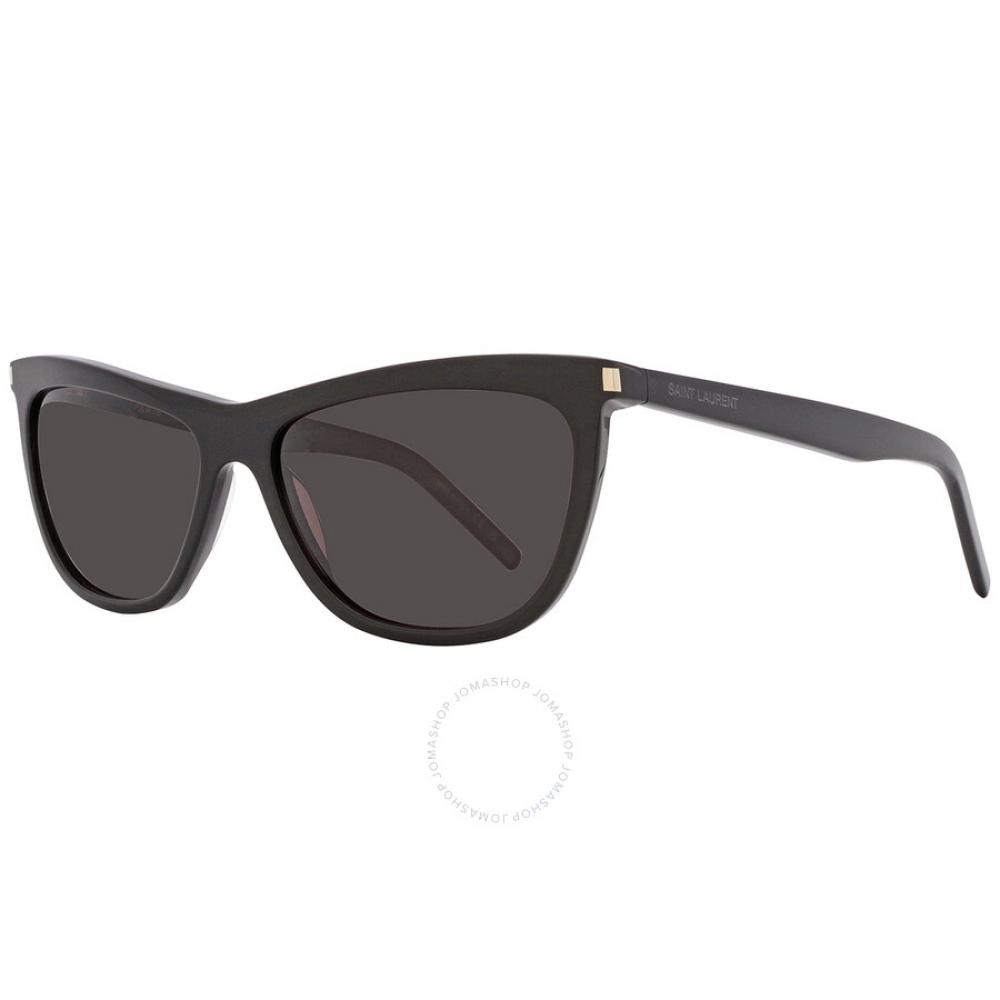 Saint Laurent Dark Grey Cat Eye Ladies Sunglasses Sl 515 001 58