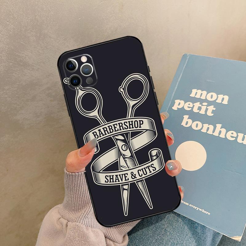 

Barber Shop Hair Stylist Tools Case For 17 Air iPhone 16 15 14 13 12 11 Pro Max 12 mini XR 15 16 Plus 16e Back Cover Shell iPhone 12