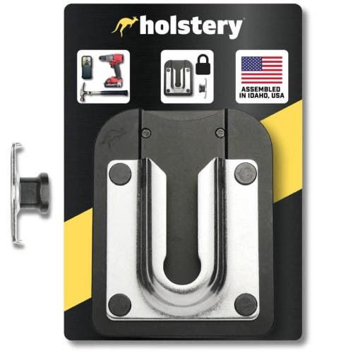 

PinPal Pro | Universal Tool Holster - Gravity Locking Clip-On Tool Belt Holder for Drills, Impacts, and Other Tools (PinPal Pro + Flat Plate Pin Kit)