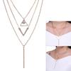 Fashion Lady Women Jewelry Multi layer Necklace Clavicle Chain Collar Pendant Accessory