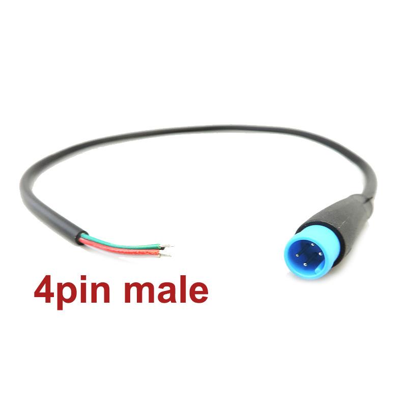 Ebike Accessories Optional Cable Waterproof Connector Display Pin Base Connector 2/3/4/5/6Pin Cable Extension Cord