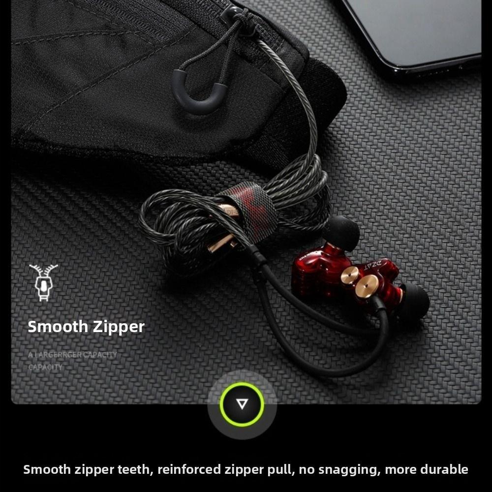 Double Zipper Pocket Mobile Phone Waist Bag Ultra-Thin Running Waist Bag Sports Waist Bag Yoga