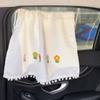 UV Protection Flower Car Blackout Curtain Car Curtain Car Bear Sliding Curtain  Car Window