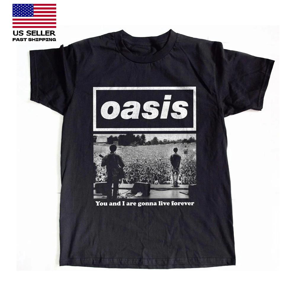 New Hot Oasis Tour Shirt, Liam Noel Gallagher Black Unisex  Size S-5XL Unisex T-Shirt Graphic Tee S