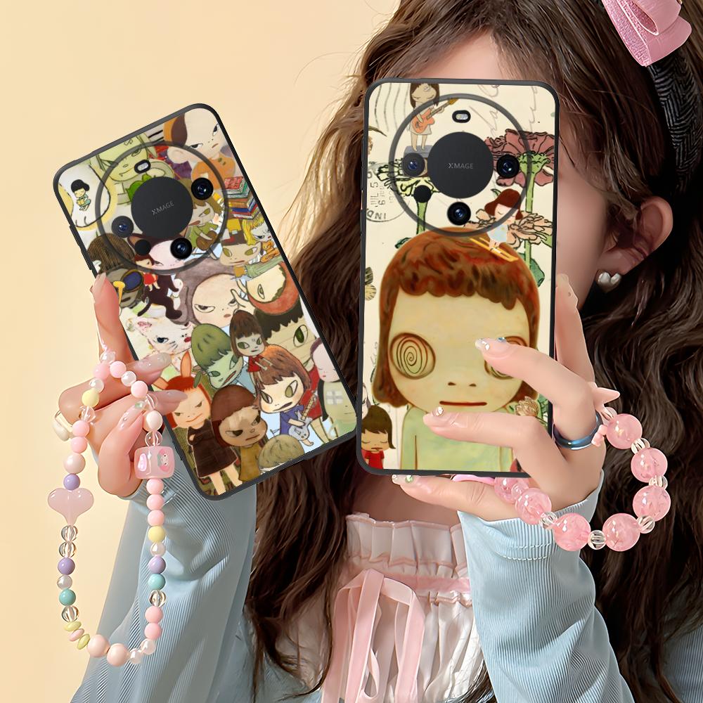 Anime Yoshitomo Nara Phone Case for Huawei Mate 60 50 40 30 20 10 Pro Plus Lite E 5G Colorful Printing Cover Cover Luxury Pretty