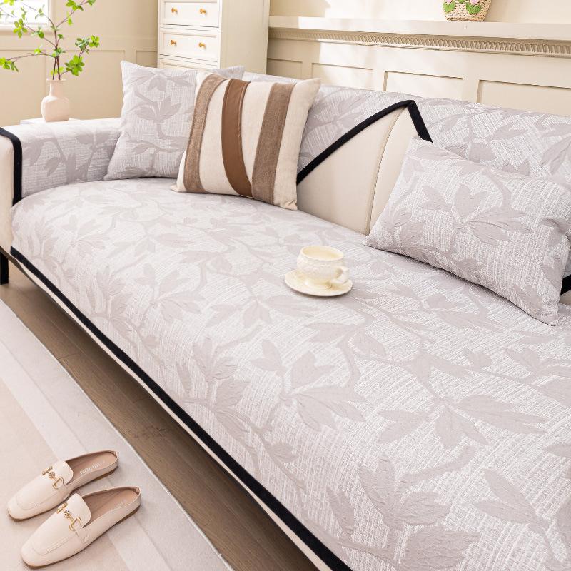 

2025 new sofa cushion four seasons universal light luxury high sense non-slip anti-cat scratch sofa cover cushion 70*70cm