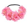 Halloween Rose Hair Band Hair Hoop Cosplay Costume Party Flannel Flowers Crown Headband Festival Hair Garland Wedding