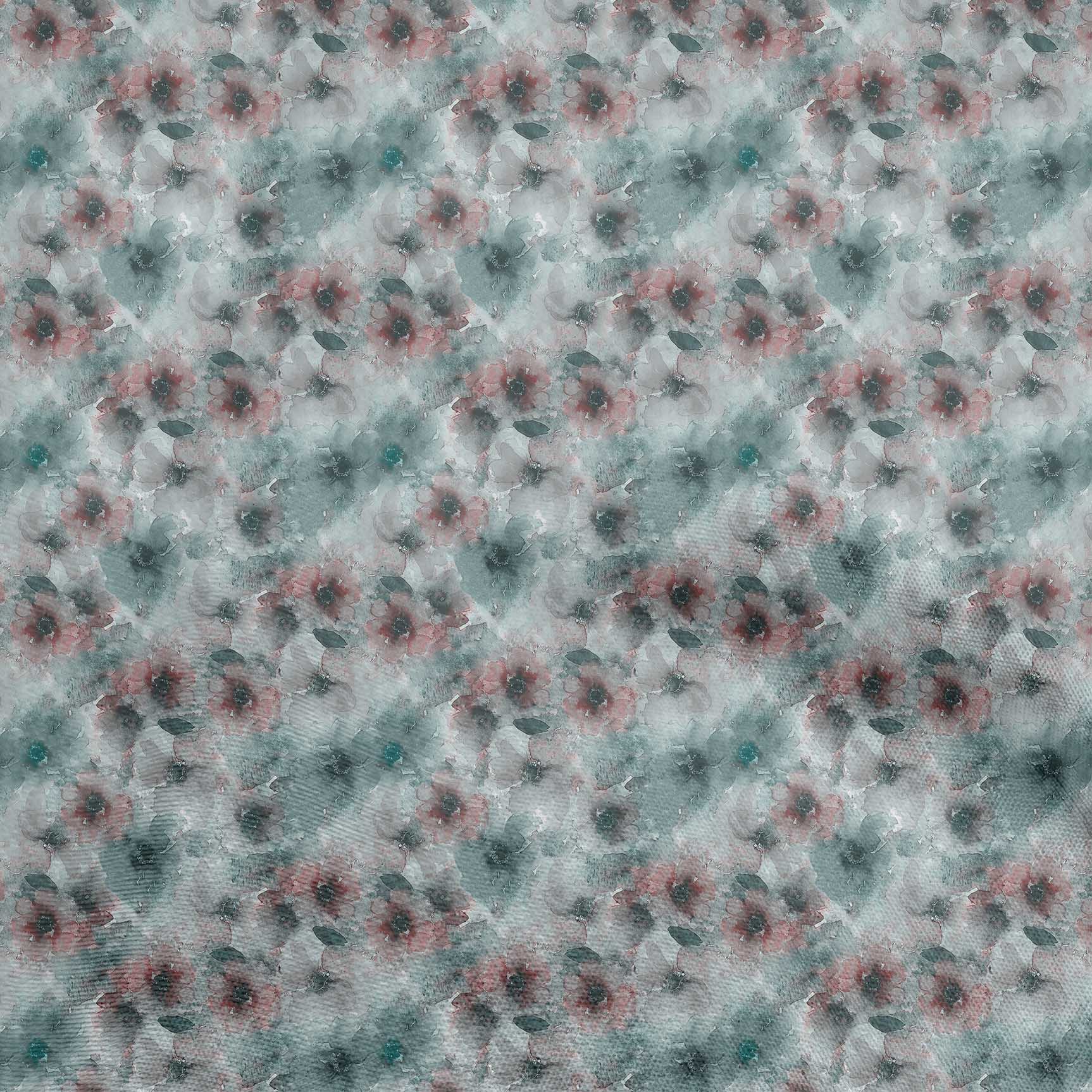 

oneOone Cotton Poplin Gray Fabric Abstract Floral Quilting Supplies Print Sewing Fabric By The Yard 42 Inch 42 Inch Wide - Viscose Chiffon чирок синього кольору