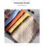 100% Pure Wool Women's Scarf - Winter 2025 Plaid with Tassels, Ideal Birthday, Christmas, or New Year Gift