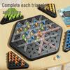 Cross-Border Desktop Parent-Child Puzzle Chess Game with Rubber Band and Intelligent Triangle Toy for Children