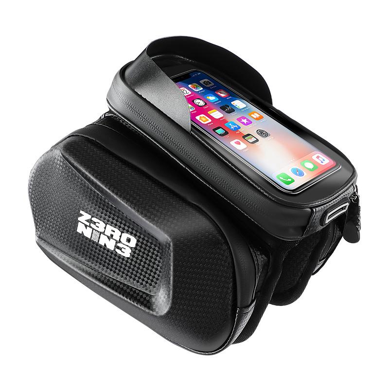 Waterproof Bicycle Front Pannier with Phone Storage