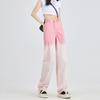 New High Waisted Jeans Pink Casual Pants for Women