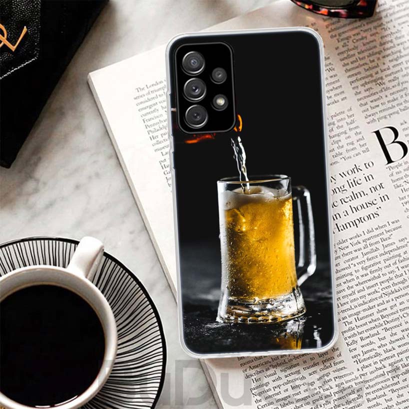 World Beers Alcohol Summer Bubble Cover For Samsung Galaxy A51 A50 A71 A70 Phone Case A21S A31 A41 A10 A20E A30 A40 A01 A11 A6 A