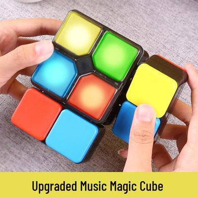 Multifunctional Children's Brain Training Music Cube: Educational Toy with Lights