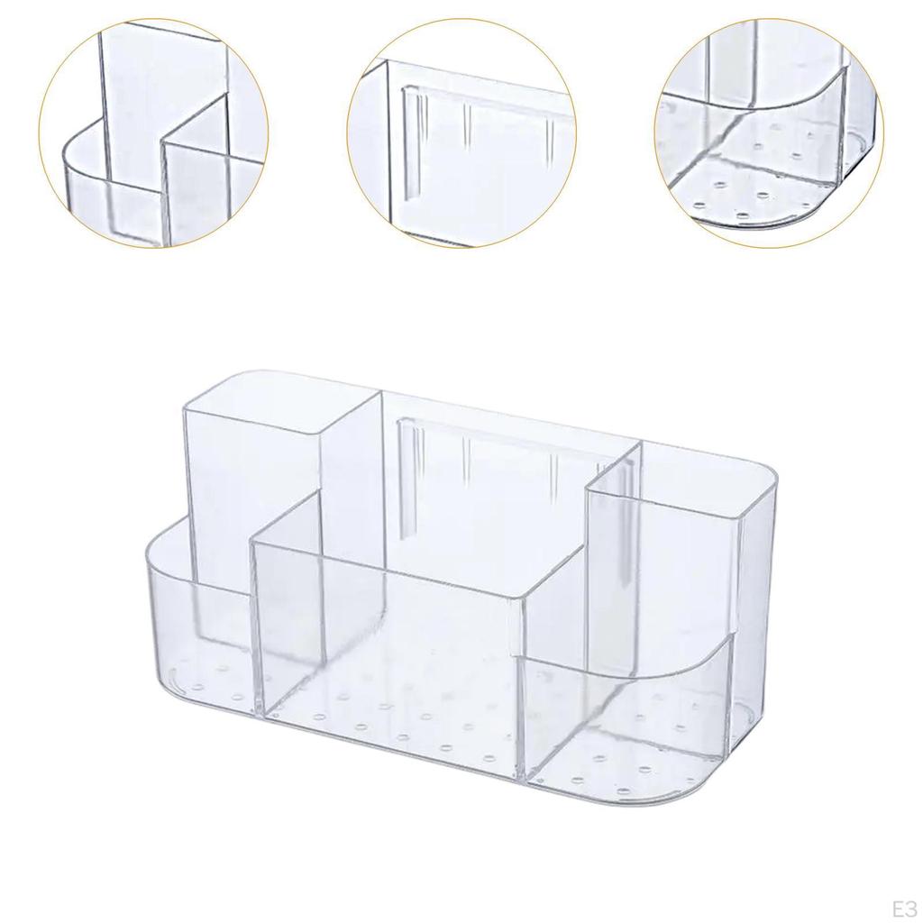 Wall Bathroom Shelf Cosmetic Display Case Lightweight No Makeup Tray Holder Organizer Storage Box