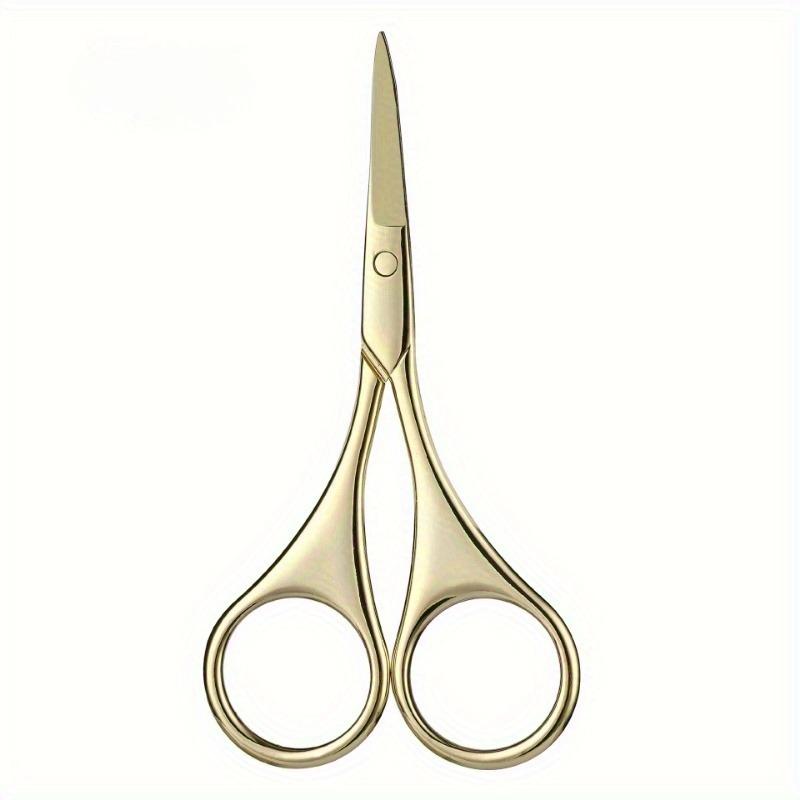 1pc Professional Dual Function Keratin Scissors - Small Scissors for Eyebrow, Eyelash, Nail Trimming and Beauty-