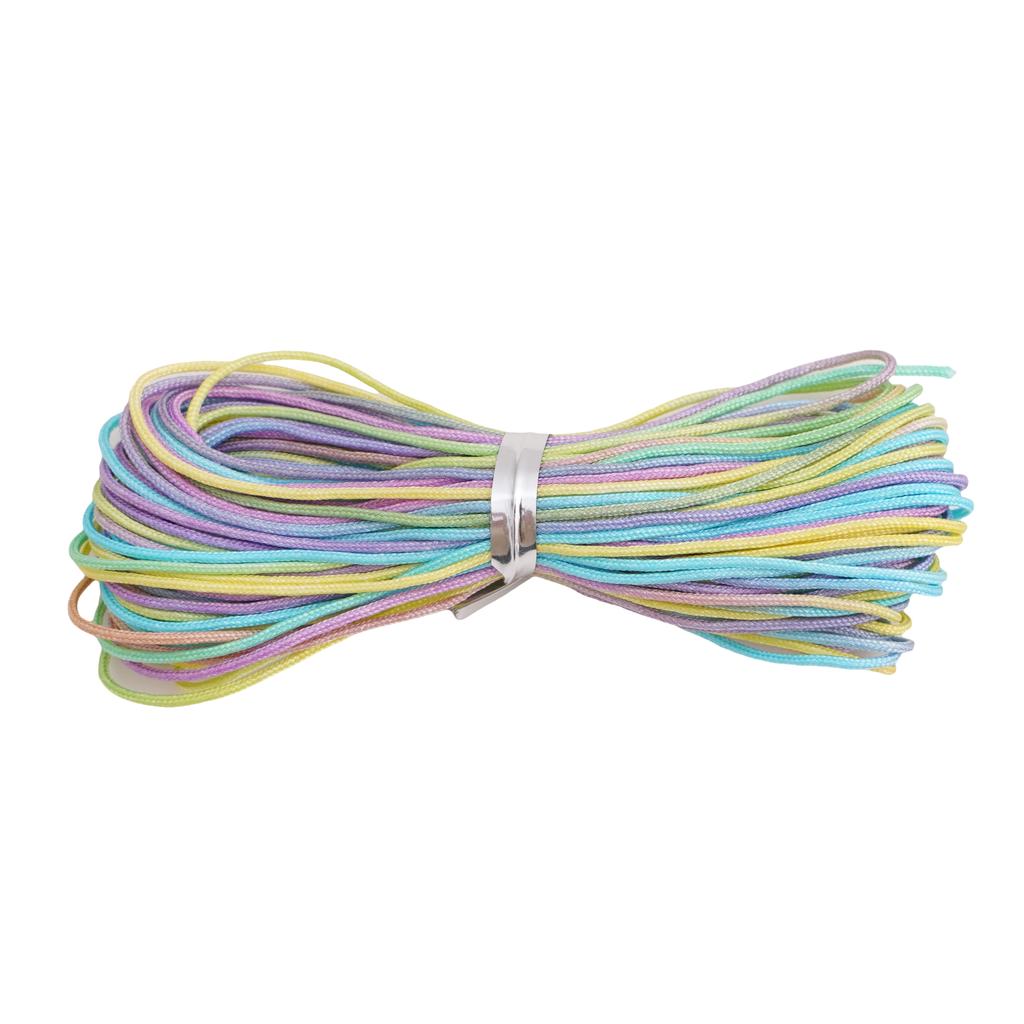 5-50m/lot 0.8mm Cotton Cord Nylon Cord Thread String DIY Beading Braided Bracelet Jewelry Making