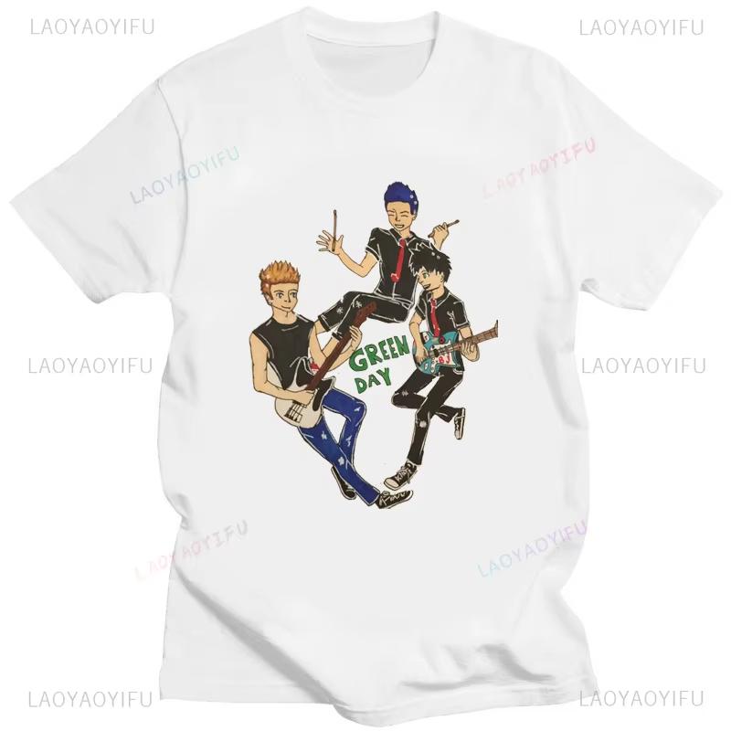 

Green Day American Idiot Albuum Cover T-shirts Men Women Oversized T-shirts Novelty Funny Streetwear Summer Comfortable Tee 4XL