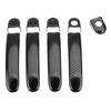 9Pcs Set ABS Chrome Door Handle Covers Trim for TRANSPORTER T5 T6 CADDY VAN 2003-2015 Carbon Fiber Style