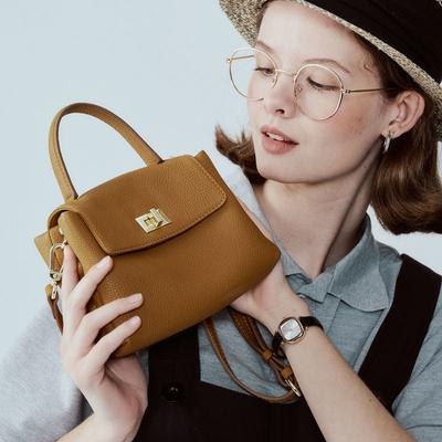 2025 New Versatile Retro Crossbody Phone Bag Genuine Leather Shoulder Bag for Women Top Layer Cowhide Handheld Mini Bag