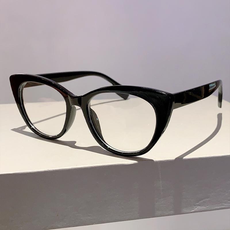 Oversized Cat Eye Glasses New in Stylish Blue Light Blocking Eyewear Trendy Brand Designer Multicolor Rim Eyeglasses