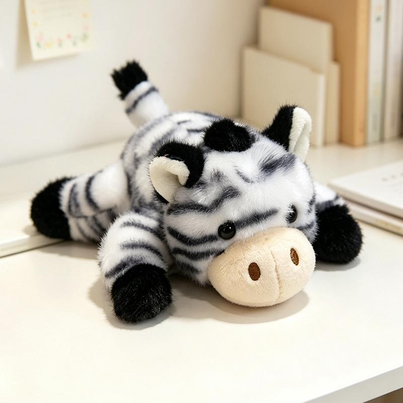 Kawaii Plush Animal Cartoon Panda Tiger Giraffe Turtle Stuffed Doll Refrigerator Sticker Creative Home Decoration Children Gift