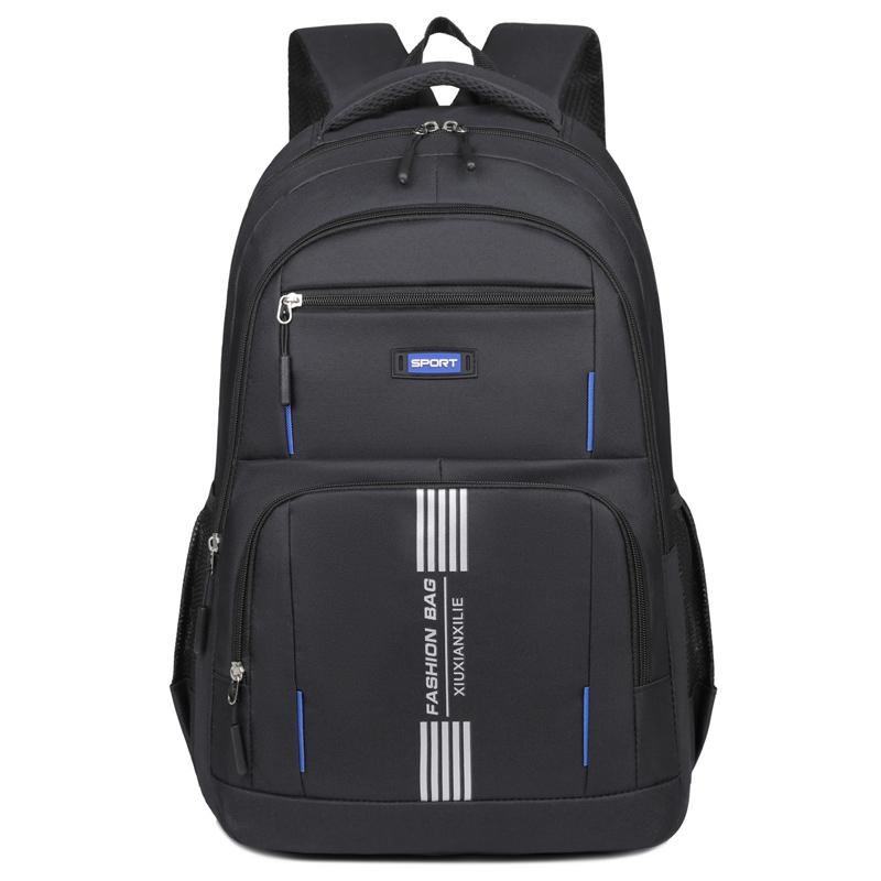 

16-дюймовый легкий дорожный рюкзак для ноутбука, портативный рюкзак большой вместимости, регулируемый ремень, деловой рюкзак чёрный