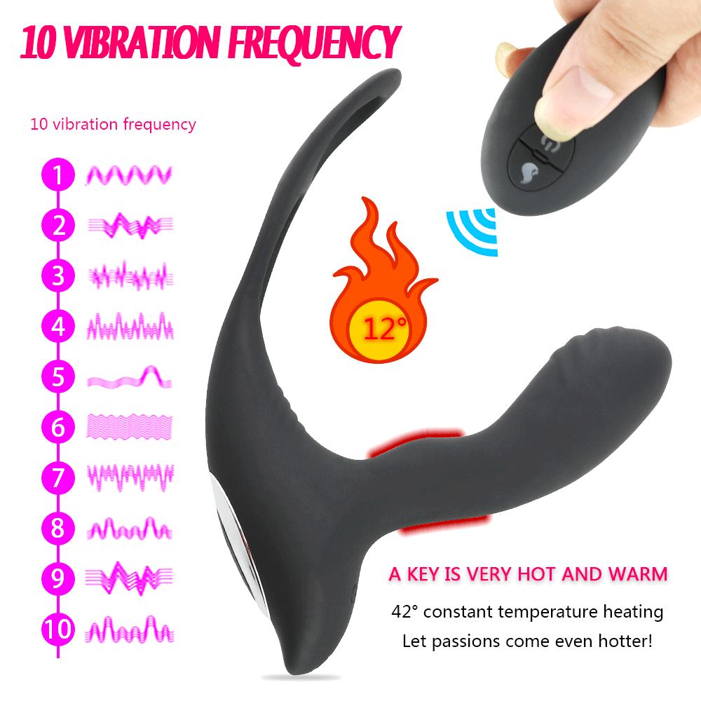 Vibrating Anal Plug Wireless Remote Control Rechargeable Silicone Butt Plug Anus Prostate Massager