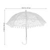 CALLARON Lace Long Lightweight Can be Used as a Sun Stylish Embroidered Perfect for Bridal Photography Tea and Dances Women's Umbrella, 47cm, 107g,