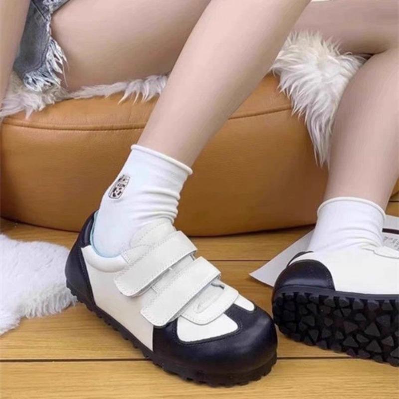 Velcro Little White Women's Autumn New Fashion Versatile Low Heel Platform Casual Shoes