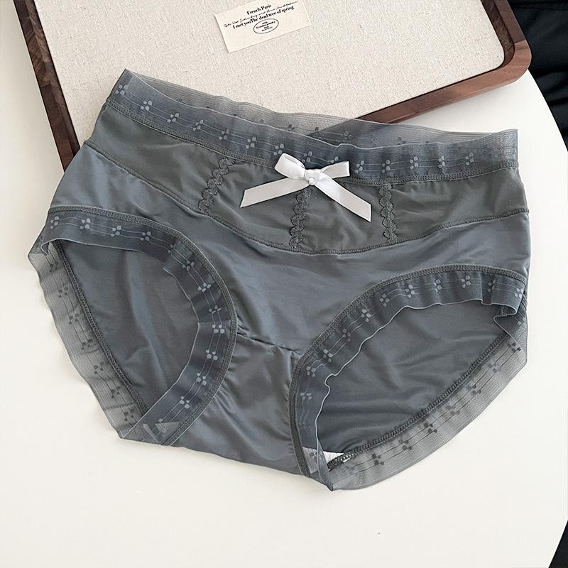 Ladies Summer Thin Sexy Lace Comfortable Moisture Absorbing Antibacterial Triangle Briefs