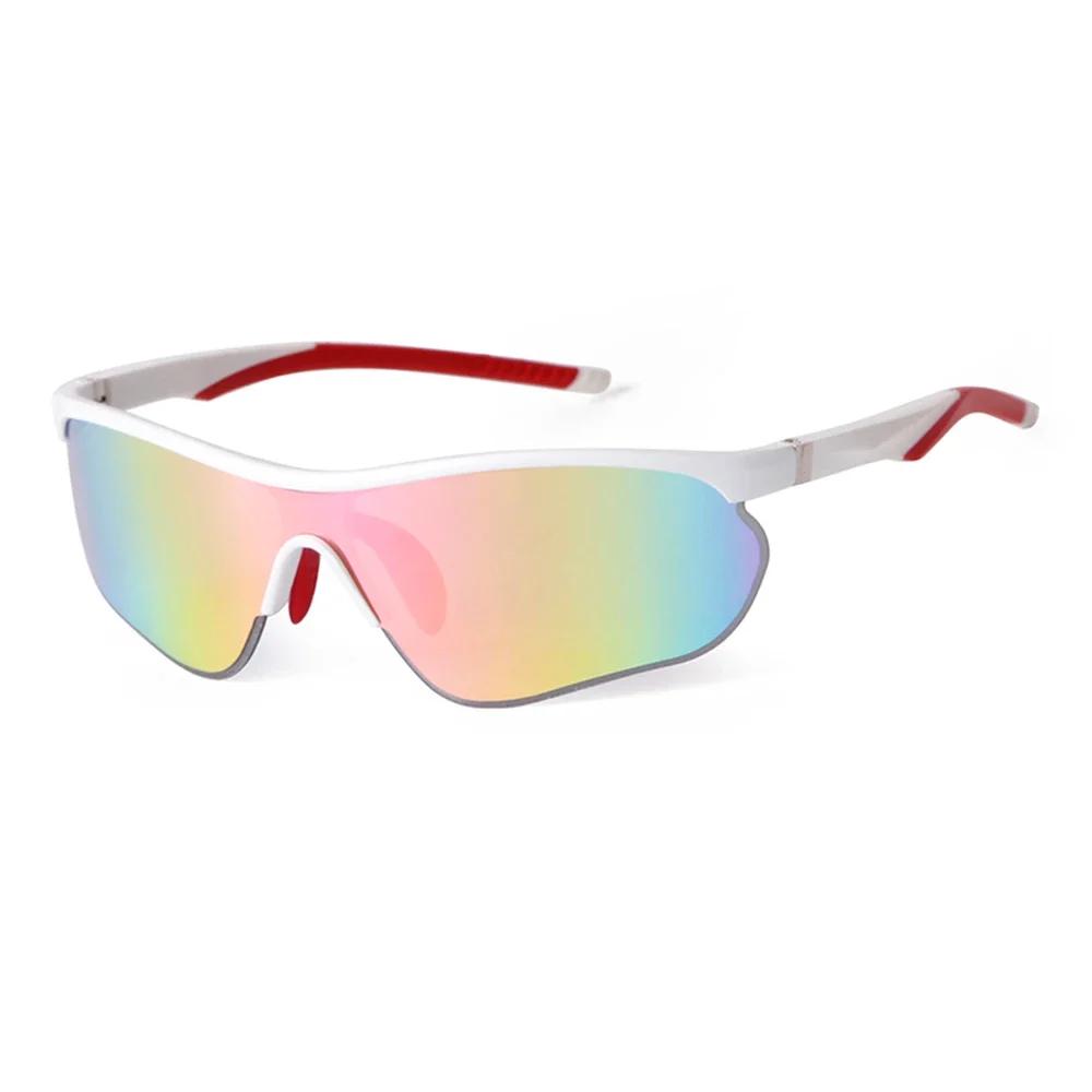 STORY Spring Hinge Sports Sunglasses UV Protection Mirrored Blue for Men Women Outdoor Cycling S3018G