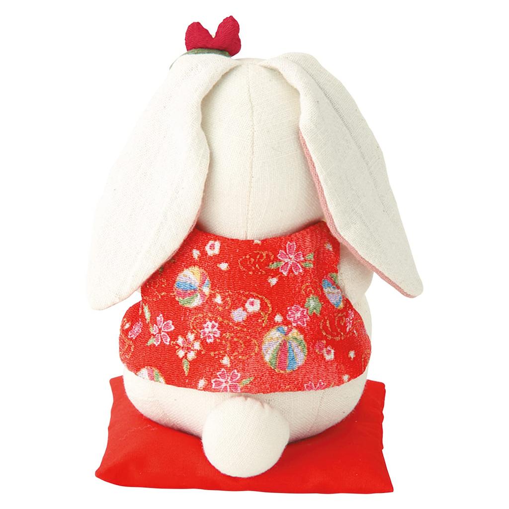 Olympus Threads Zodiac Chirimen Fan Ornament Kit Lop-chan PA-809