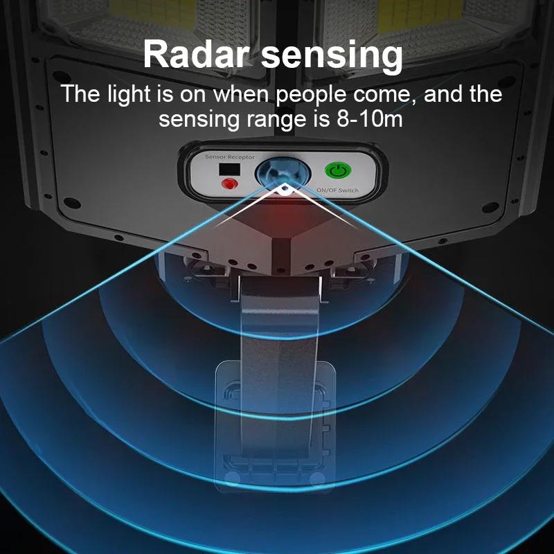 Outdoor 504LED Solar Lights Super Bright Street Lights IP65 Floodlight Remote Control Solar Lamp Motion Sensor Garden Lights Hot