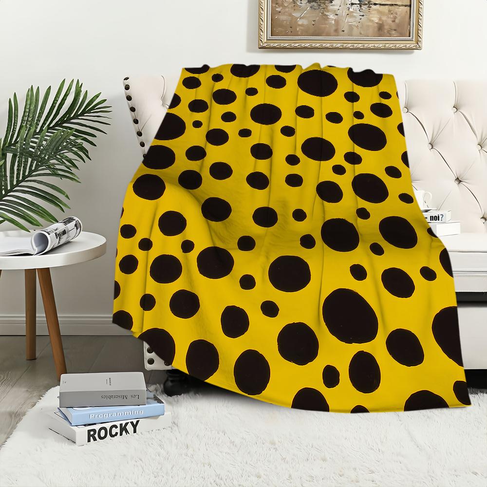 Kunst Mode Muster Decke Plüsch Nickerchen Sofa Teppich für Wohnzimmer Y-Yayoi-K-Kusama Zimmer Büro Schlafzimmer Geburtstag Zuhause Reise Kind Geschenke